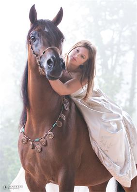 photo of Kimberly Shutts in elegent dress laying on the back of Patriot LSA